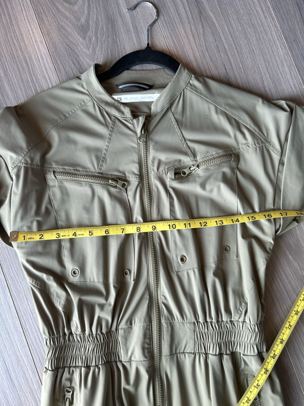 Blanc Noir Sage Green Mastermind Utility Jumpsuit - Size XS - Picture 9 of 12